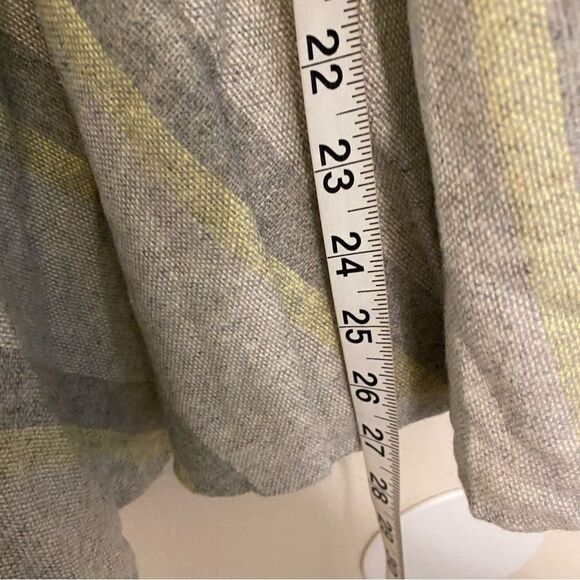 Vintage 80s Kayo of California grey pastel plaid wool blend midi skirt 34 or M - Picture 6 of 8